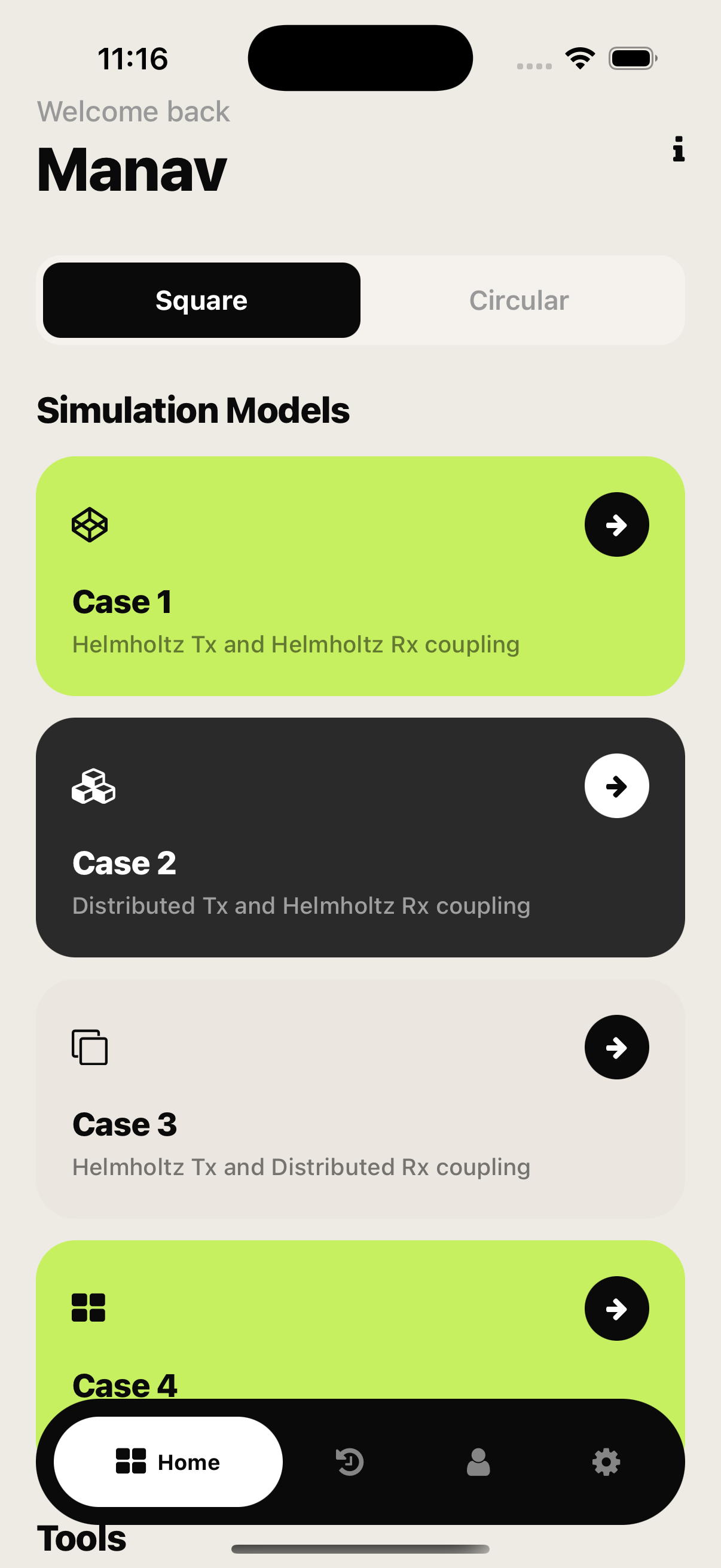 AirInduct Sim mobile app